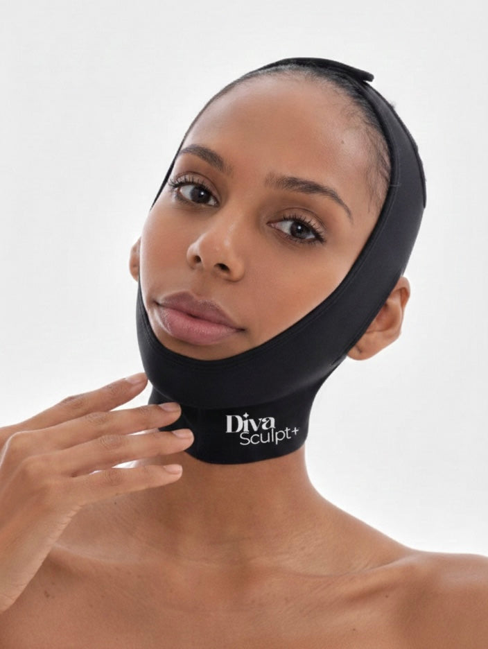 Gaine Mentonnière Post-Opératoire Avec Coussinet de Confort Intégré